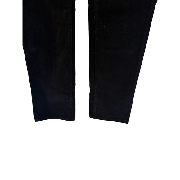 NWT DG Diane Gilman 4 Tall Black Velvet Straight Leg Trouser Pants Jeans Holiday - Picture 3 of 7